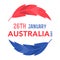 Australia Day on January 26th.
