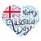 australia day lettering