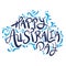 australia day lettering design