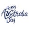 australia day text illustration