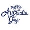 australia day typography
