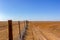 Australia, dog fence aka dingo fence, 5300 km long fence to protect pastures for sheeps and cattles, Kanku National Park