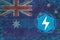 Australia energetics. Electric power concept.