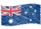 Australia flag art