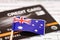 Australia flag on credit card : Business and finance