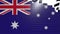Australia flag Showing Up Intro By Regions 4k animated australian map intro background with countries appearing and