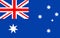 Australia flag vector icon.