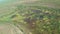 Australia,kakadu national park, flight over the natural park, top view of the river, swamps and puddles, billabong