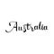 Australia lettering and calligraphy