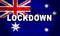 Australia lockdown preventing coronavirus epidemic or outbreak - 3d Illustration