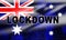 Australia lockdown preventing coronavirus epidemic or outbreak - 3d Illustration