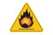 Australia map in flames. Fire symbol. Disaster sign vector illustration.