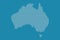 Australia map vector using blue straight lines pattern on dark background