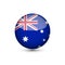 Australia National Flag Button Icon