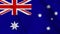 Australia national flag close up waving video animation