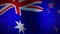 Australia and New Zealand flag showing cooperation and friendship