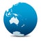 Australia and New Zealand, Icon of the World Globe