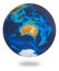 Australia, one of the Earths continent. Earth isolated on white background.