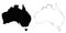 Australia outline map