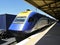 Australia: passenger train at station