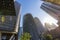 Australia scenic Sydney downtown skyline panorama and financial business center near Opera House