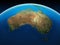 Australia seen from space.
