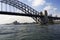 Australia sydney bridge from the skyline, sea and nature wonderful