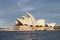 AUSTRALIA, SYDNEY, SYDNEY HARBOUR, BENNELONG POINT, JULY 31, 2016: The ferry `FISHBURN` passes the Sydney Opera House