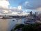 Australia, Sydney,view of the bay from harbour bridge