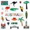 Australia symbols and icons