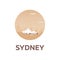 Australia. Tourism. Travelling illustration. Modern flat design. Sydney travel.