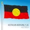 Australian Aboriginal flag, Australia, Oceanian country