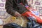 Australian Aboriginal woman basket weaving Northern Territory Australia