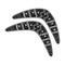 Australian boomerang icon in black style isolated on white background. Australia symbol stock vector illustration.