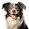 Australian Border Collie Portrait: Caricature-like Illustration In Ultra Hd