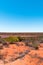 Australian bushland landscape with clear blue sky