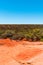 Australian bushland landscape with clear blue sky