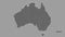 Australian Capital Territory location. Australia. Bilevel map