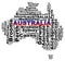 Australian Cities info text graphics