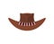 Australian Crocodile Hunter Cap. Cowboy brown hat isolated