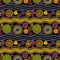 Australian design with dots - circles, waves. Seamless pattern