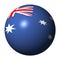 Australian flag sphere