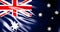 Australian flag. Waving australian flag 3d illustration. 4K Quality