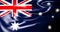 Australian flag Waving australian flag 3d illustration. 4K Quality.