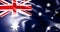 Australian flag. Waving australian flag 3d illustration. 4K Quality