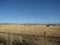 Australian highway landscape on dry grass hay farmers field