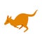 Australian kangaroo icon, isometric 3d style