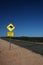 Australian kangaroo road sign