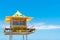 Australian lifeguard tower at Surfers Paradise, QLD, Australia