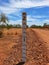 Australian Outback dry river bed depth gauge drought summer